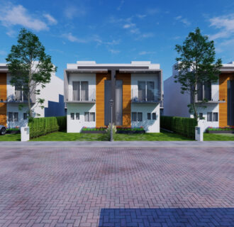 Fachada das casas